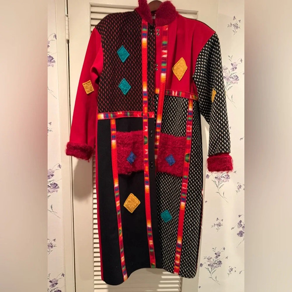 Coloratura Long Wool & Mohair Winter Coat in Size Medium/Large - Picture 1 of 6